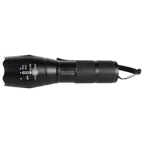 1200 Lumen LED Self Defense Zoomable Flashlight