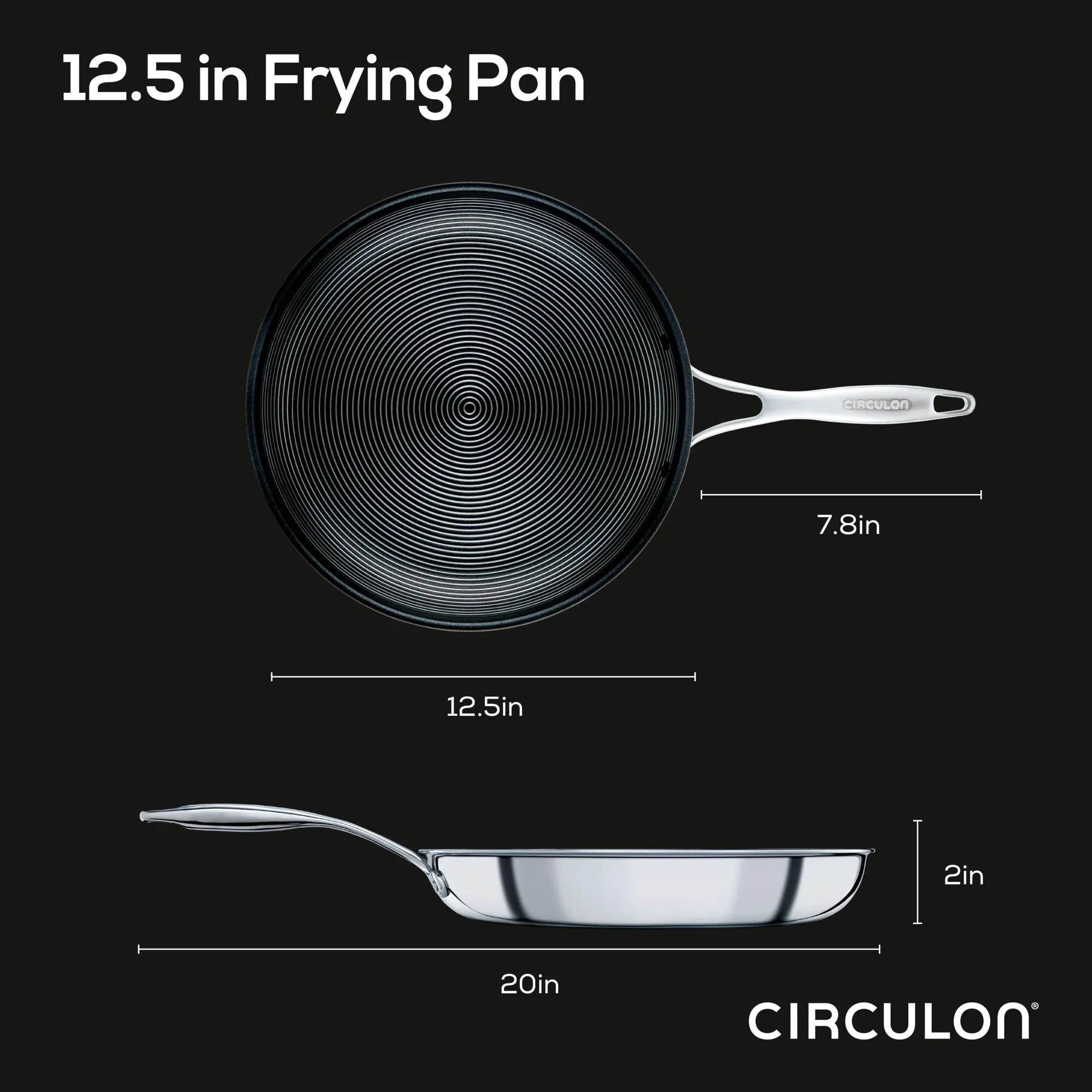 12.5" Open Frying Pan