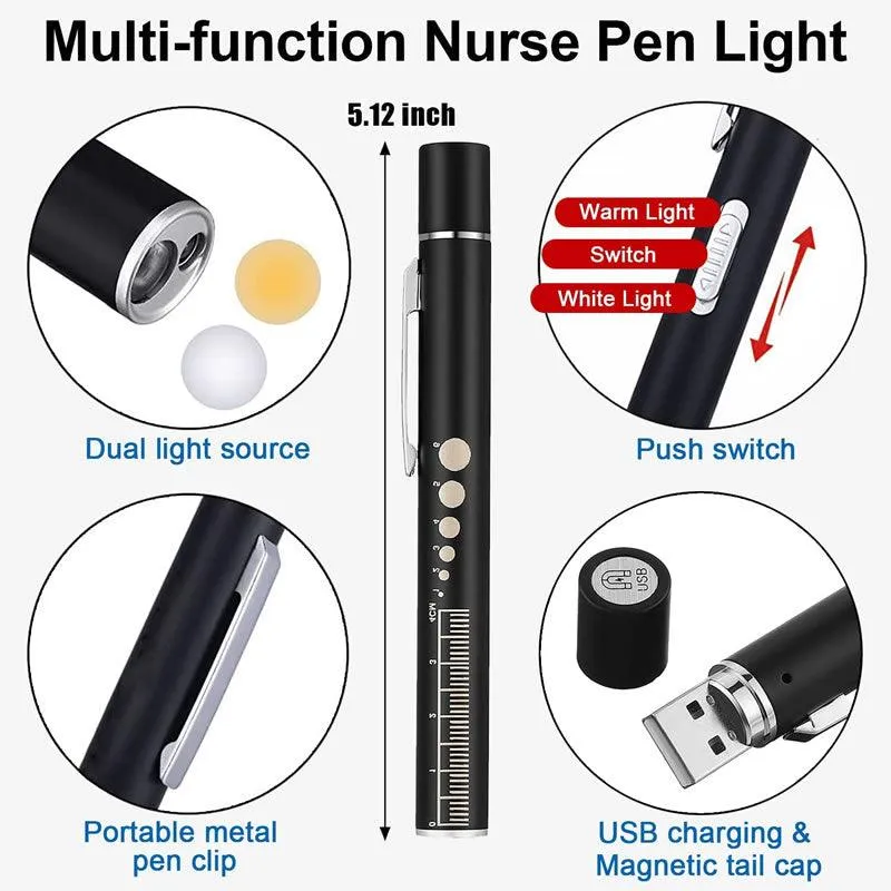 24-Pieces USB Rechargeable LED Penlight FA-902