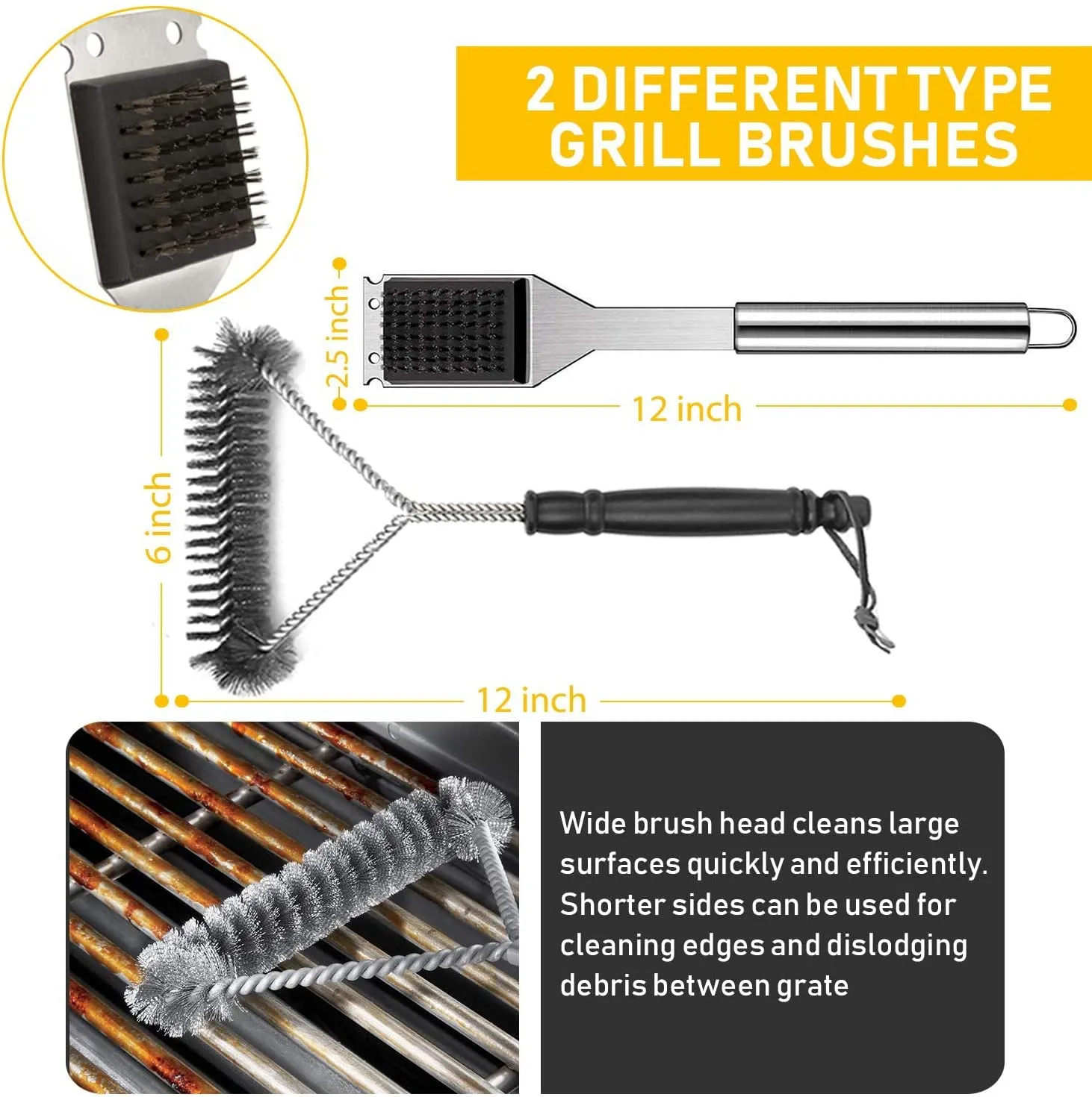 34 Pcs BBQ Grill Accessories Tools Set, 16 Inches Stainless Steel Grilling Tools With Carry Bag