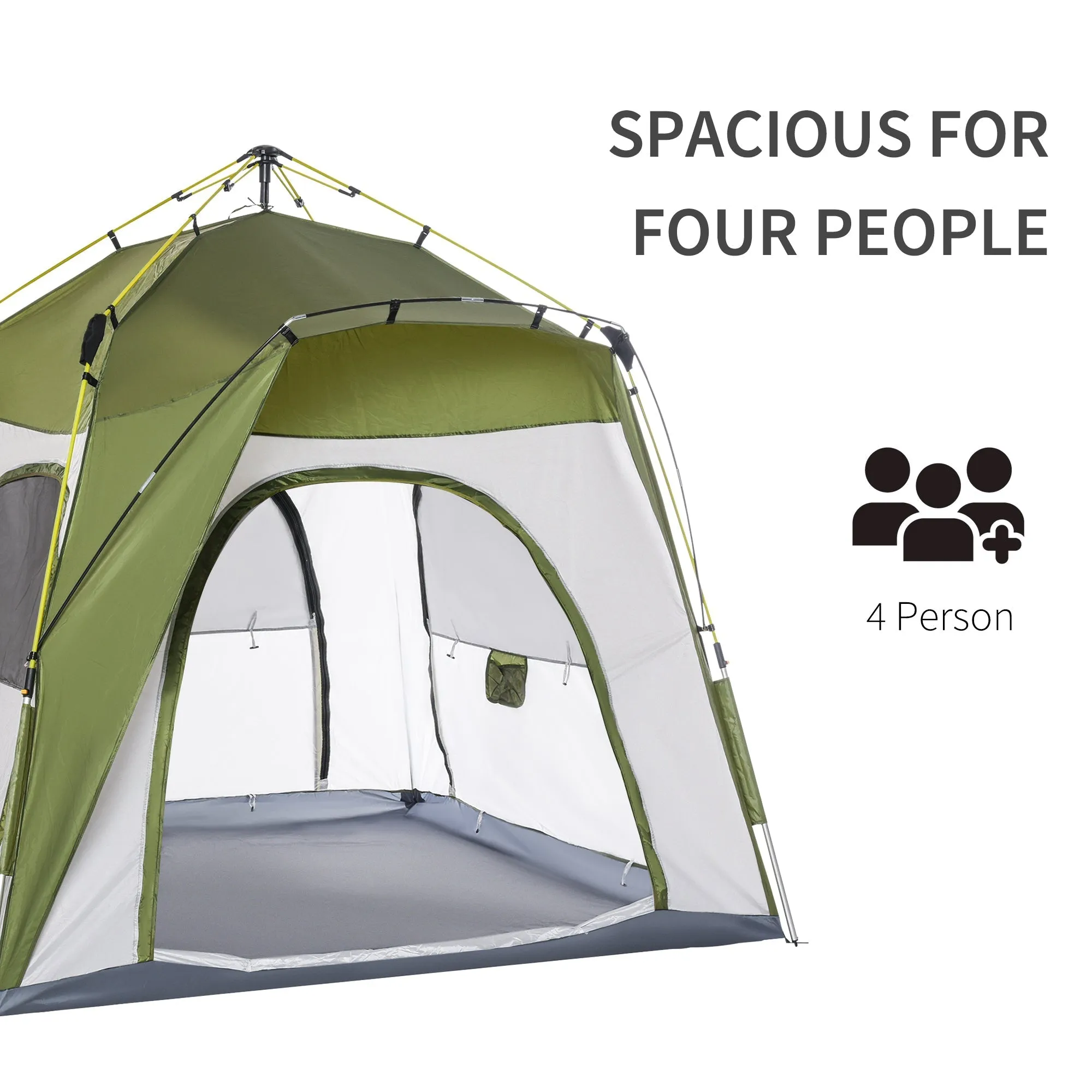 4 Person Automatic Camping Tent