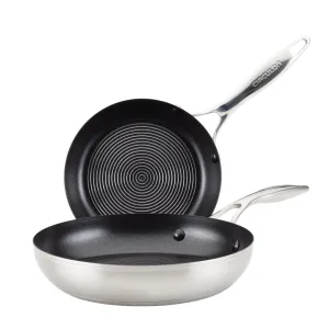 8" & 10.25" Hybrid Stainless Steel Open Frying Pans