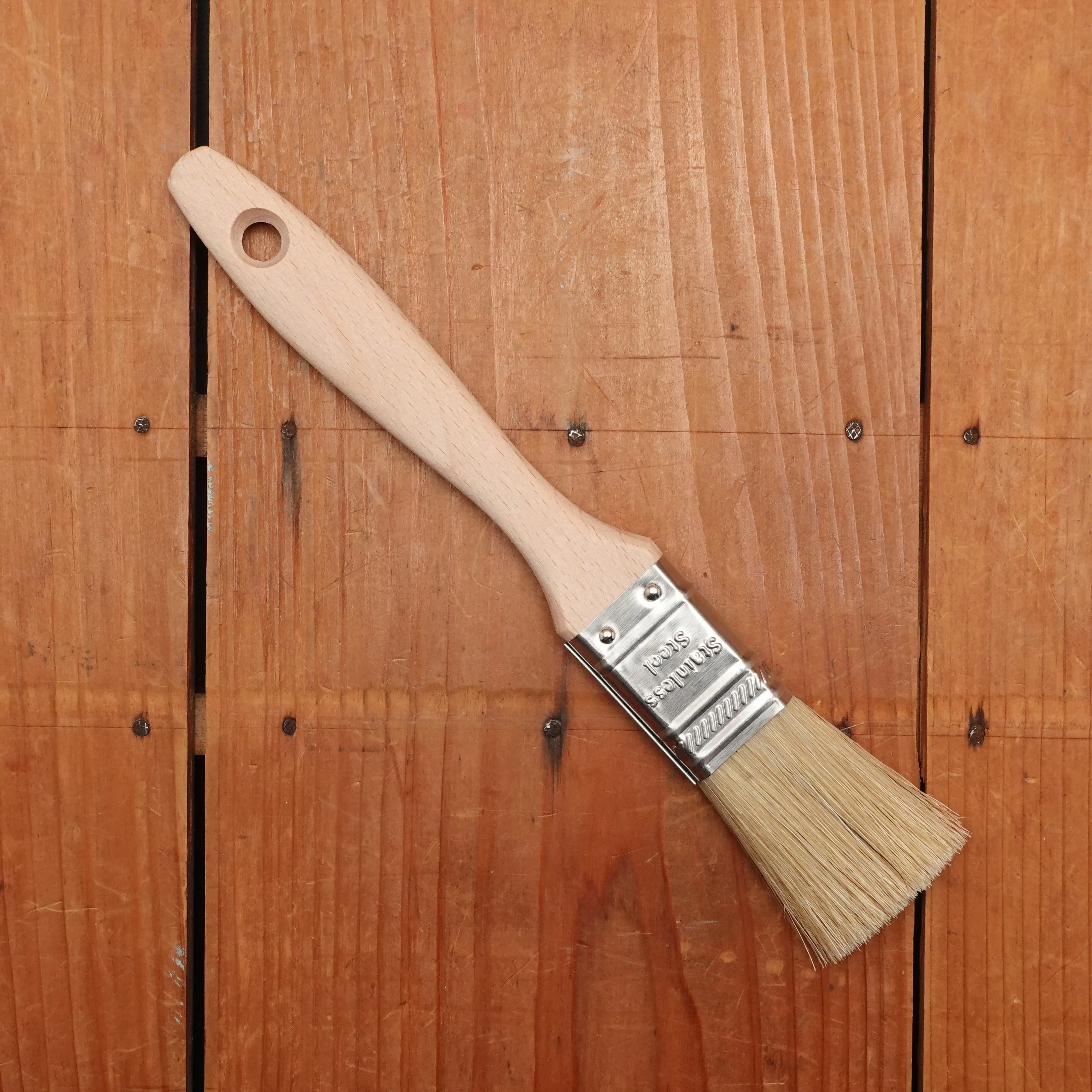 Ateco 1" Flat White Boar Bristle Brush