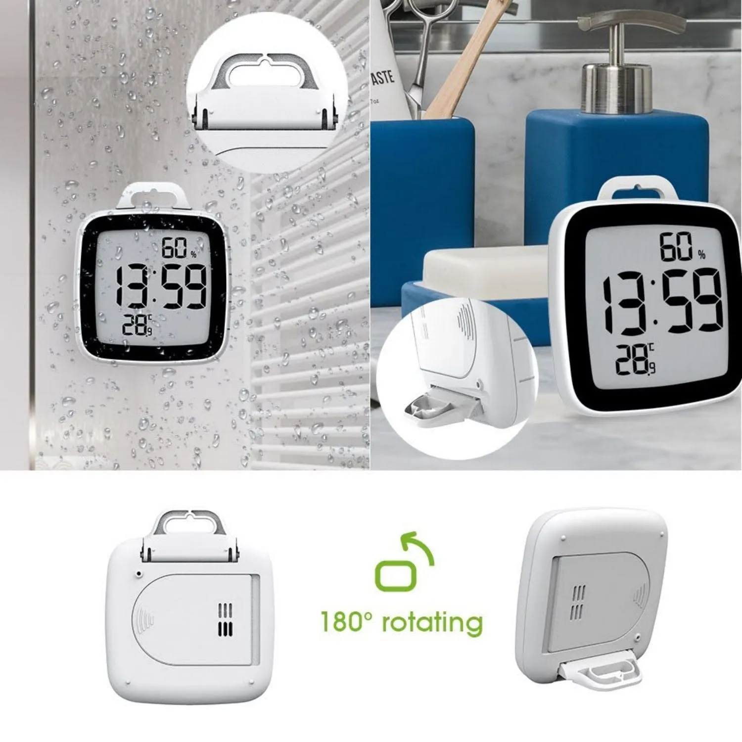 BALDR Digital Shower Clock with Timer