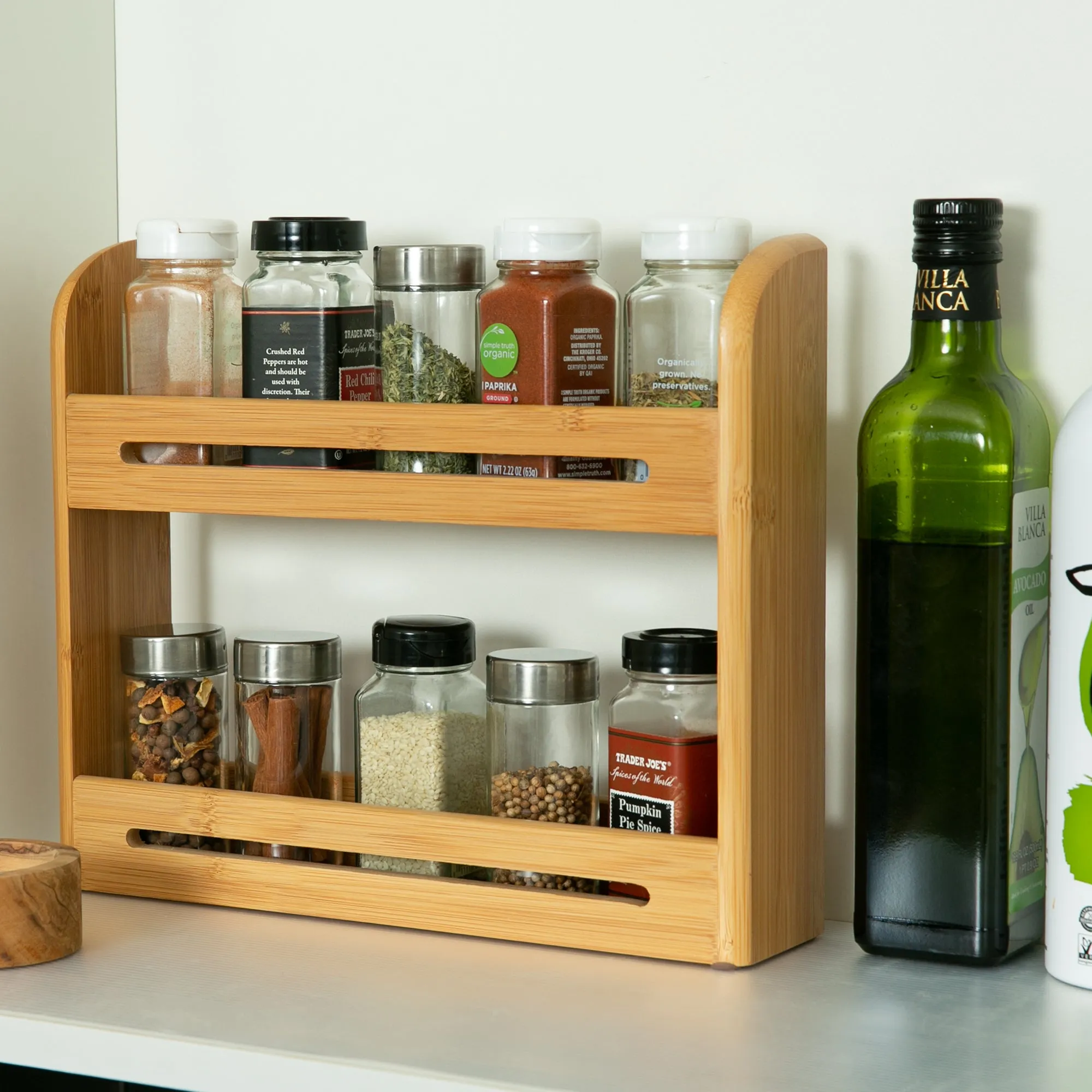 Bamboo Spice Rack (No Jars)