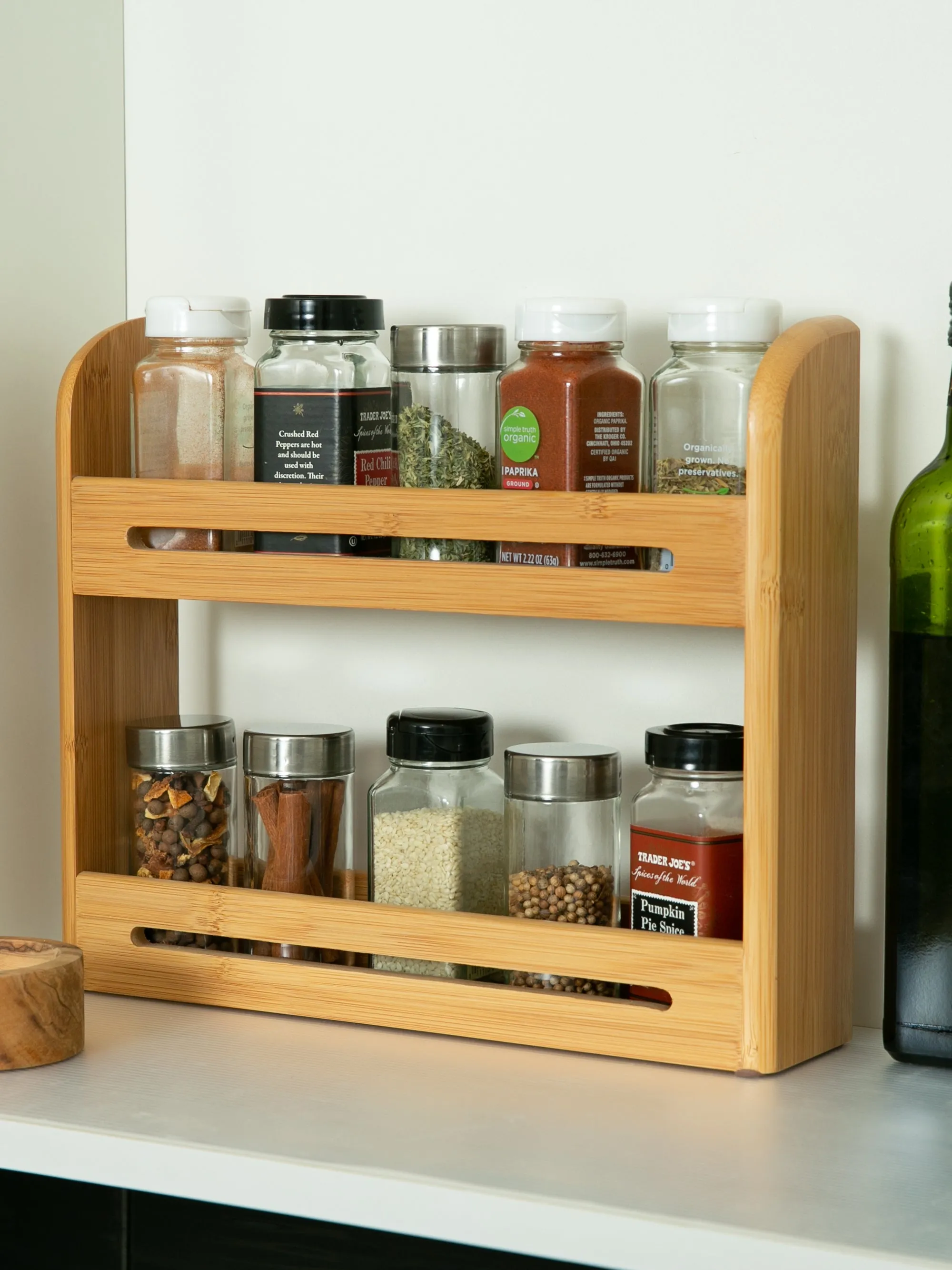 Bamboo Spice Rack (No Jars)