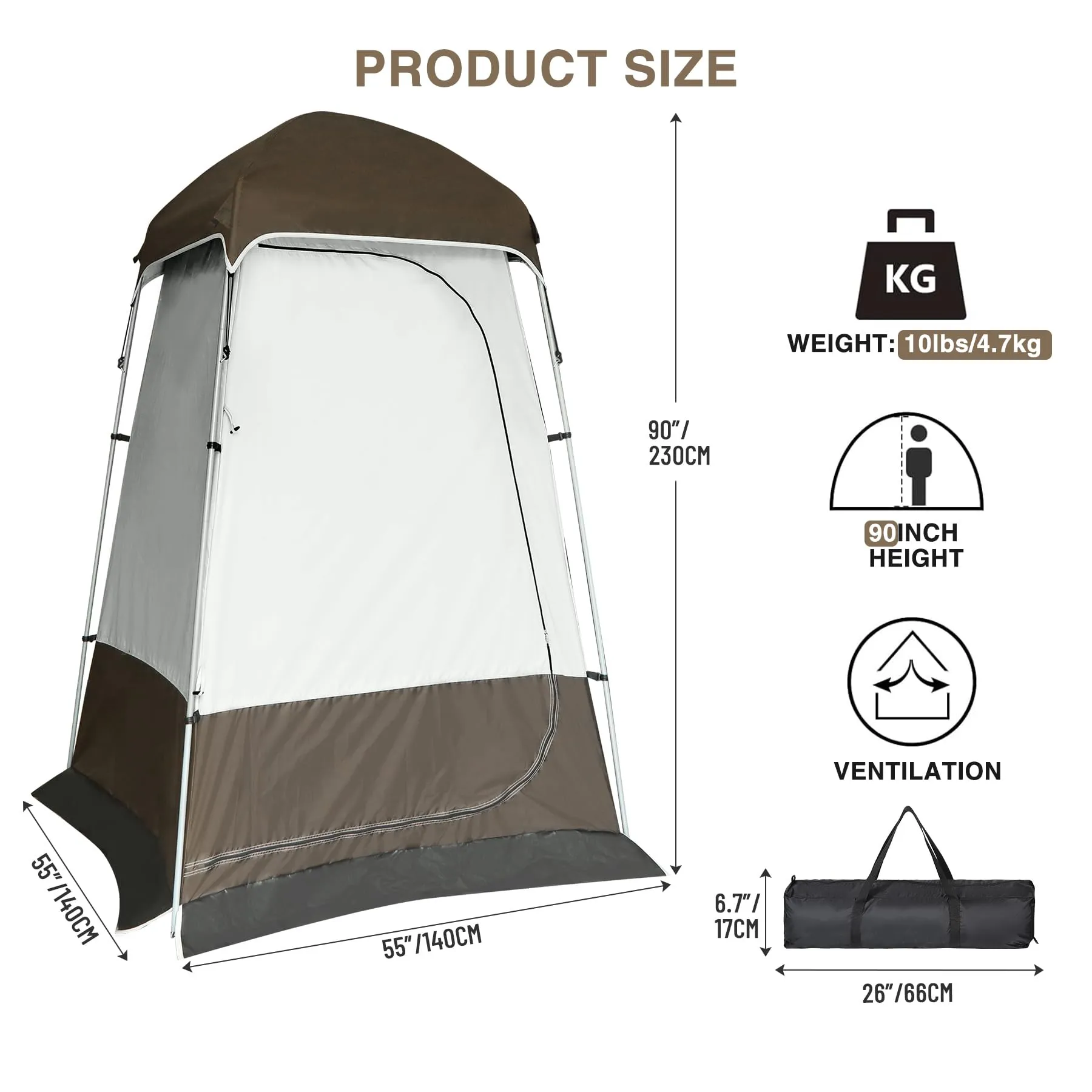 Camping Shower Tent 1/2-Rooms