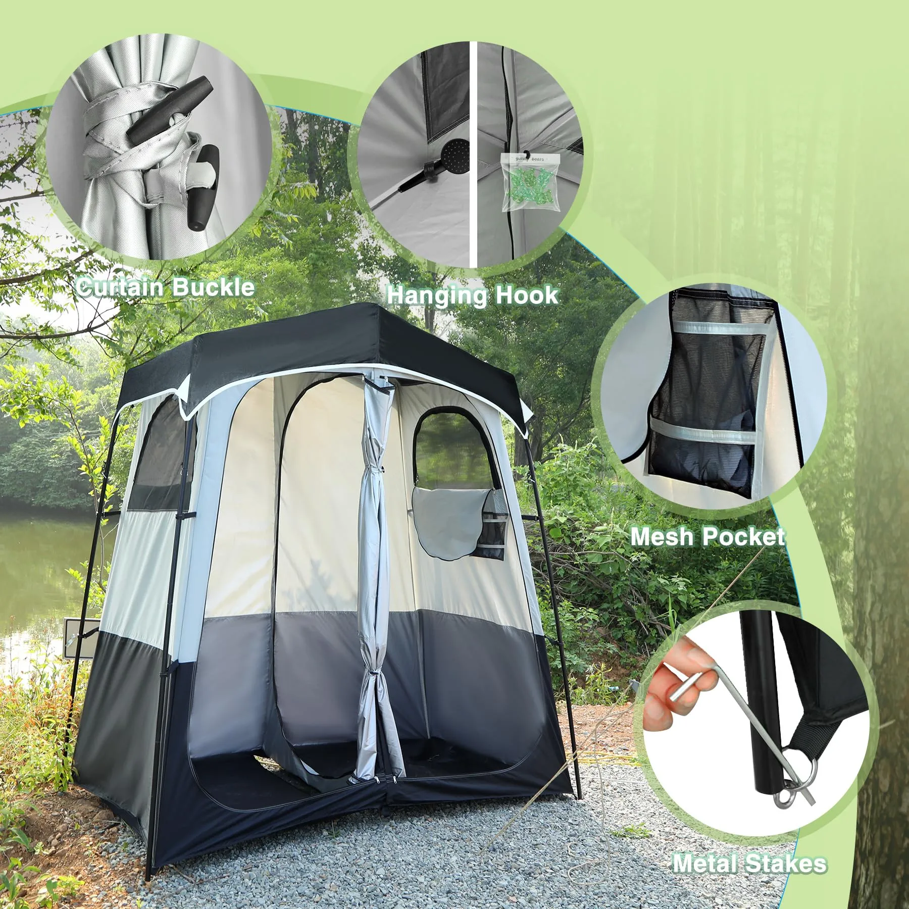 Camping Shower Tent 1/2-Rooms