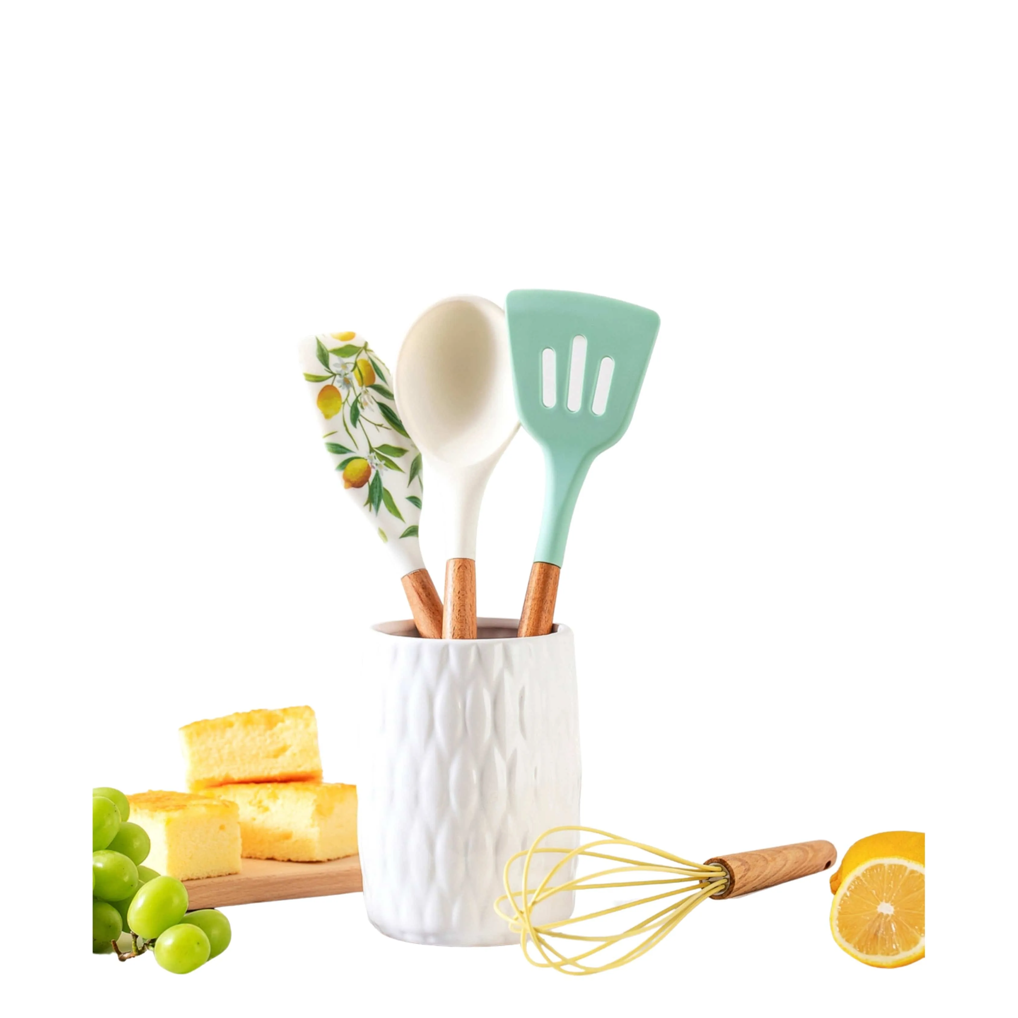 COOK WITH COLOR  - 5-Pc Nylon Utensil Set & Crock