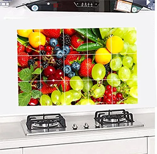 Divine Decoration Fresh Fruits Juice Wall Poater for Kitchen Wall Sticker (46 cm x 69 cm)