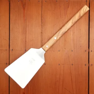 Due Buoi Stainless Wide BBQ Spatula Olive Handle