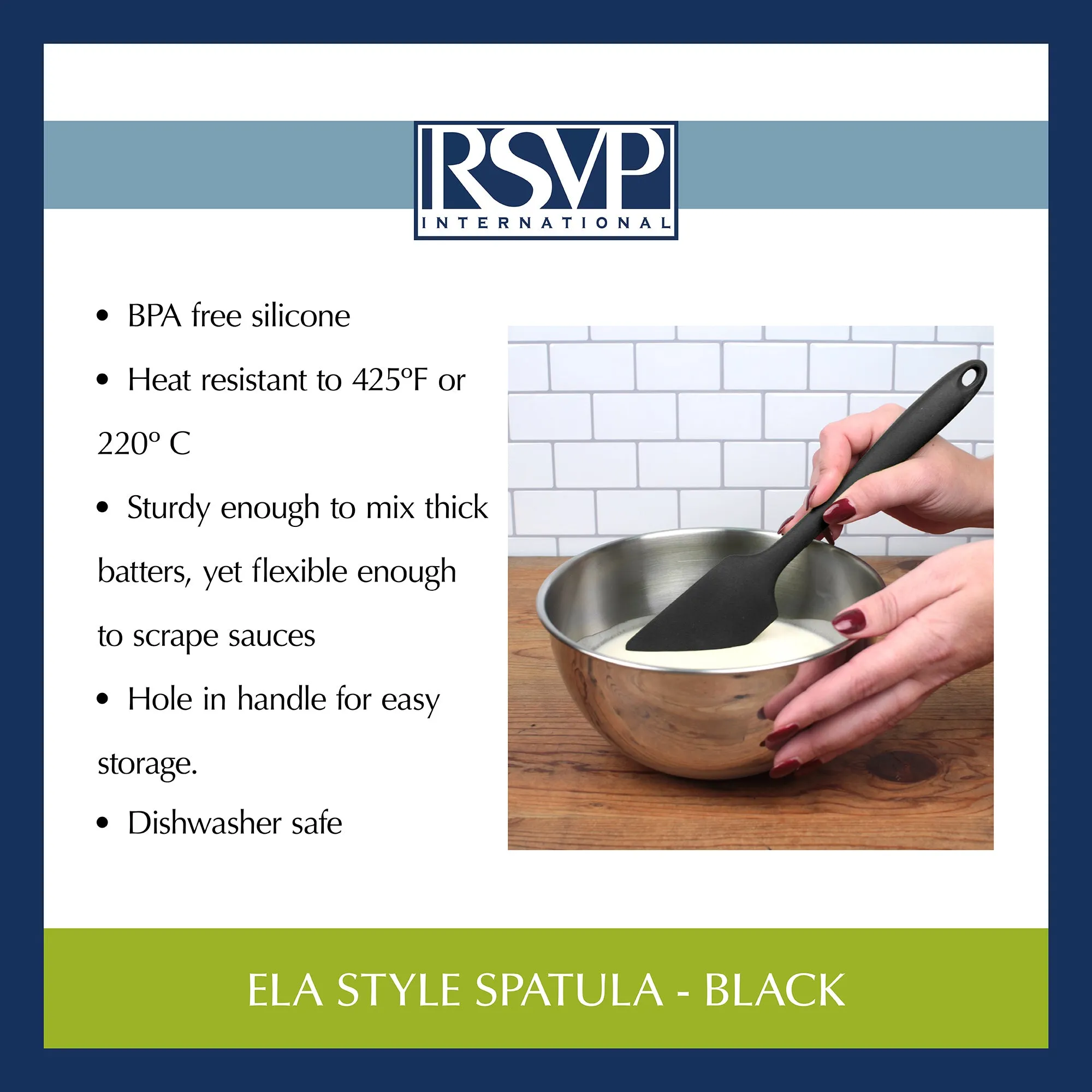 Ela Style Spatula - Black