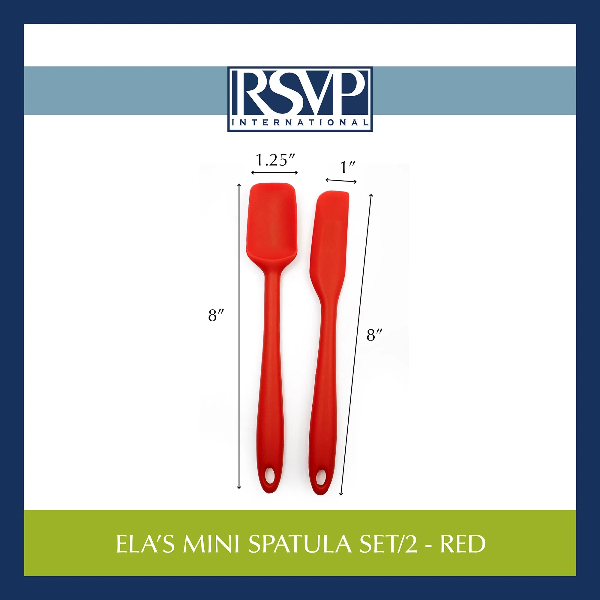 Ela's Mini Spatula Set of 2 - Red