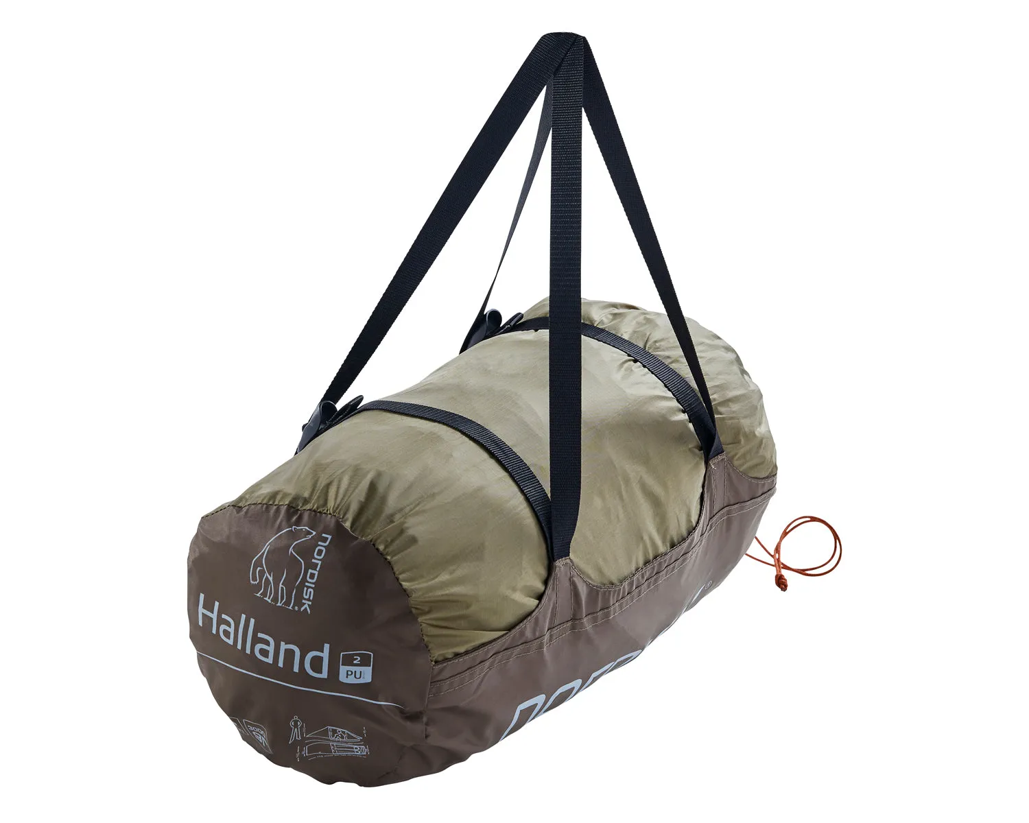 Halland 2 PU tent - 2 person - Dark Olive