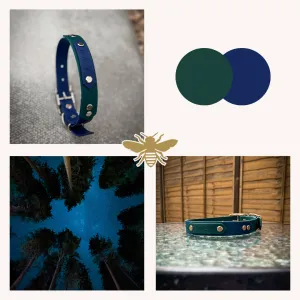 Hunter Green & Navy collars