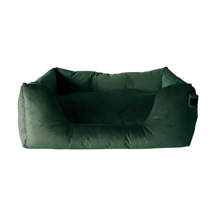 Kentucky Dog Bed Velvet Pine Green