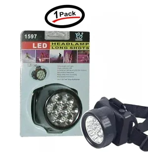 LED Headband Light/Lamp-Long Shot Head lamp~7 High Intensity Bulbs