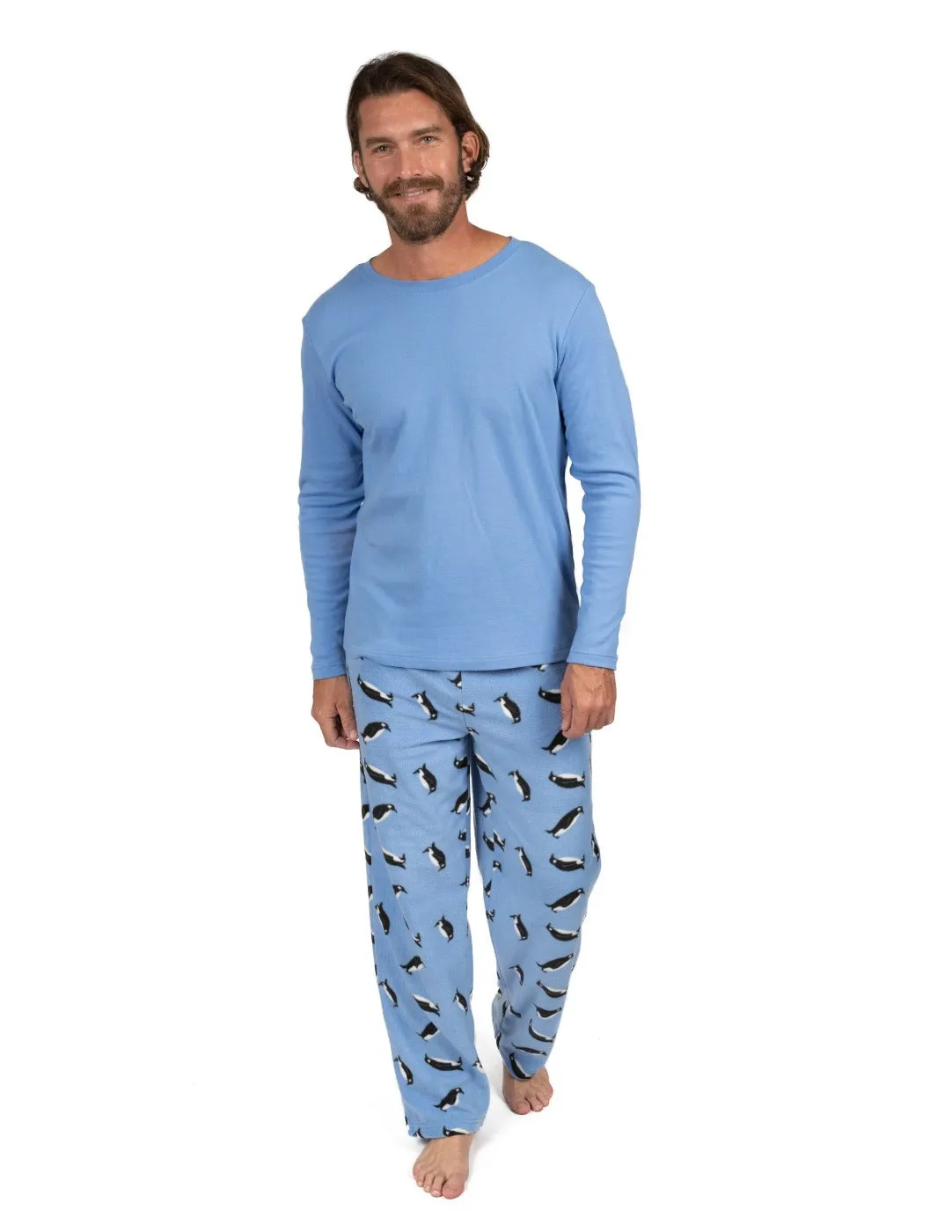 Mens Fleece Penguin Set