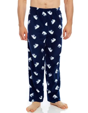 Mens Fleece Polar Bear Pants