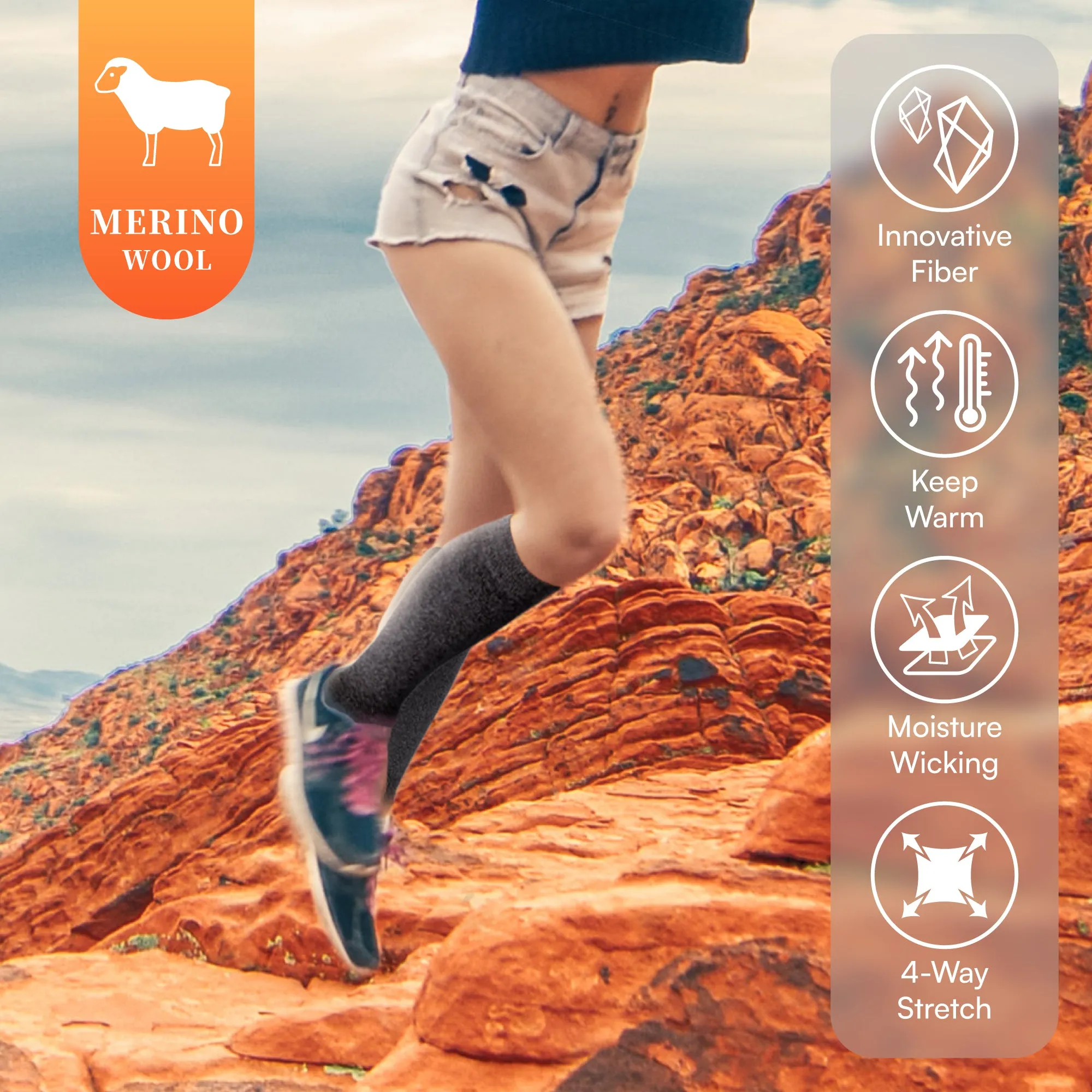 Merino Wool Hiking Socks