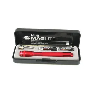 Mini-Mag Flashlight - AAA in Presentation Box (Red)