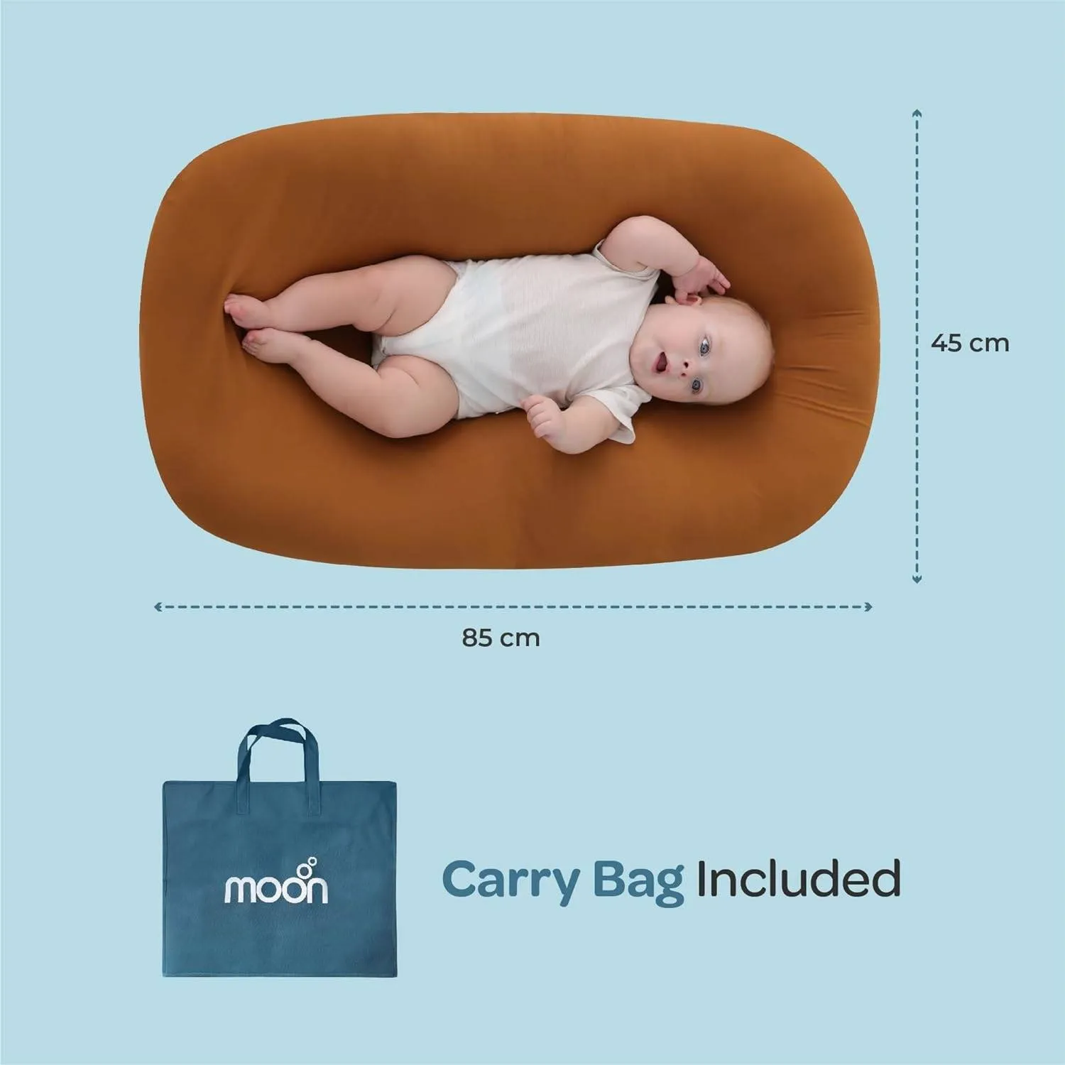 Moon Baby lounger Activity & Gear Brown