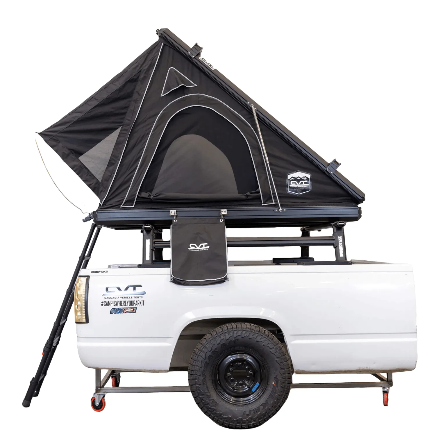 Mt. Hood Aluminum Hardshell Rooftop Tent: Double-Channel