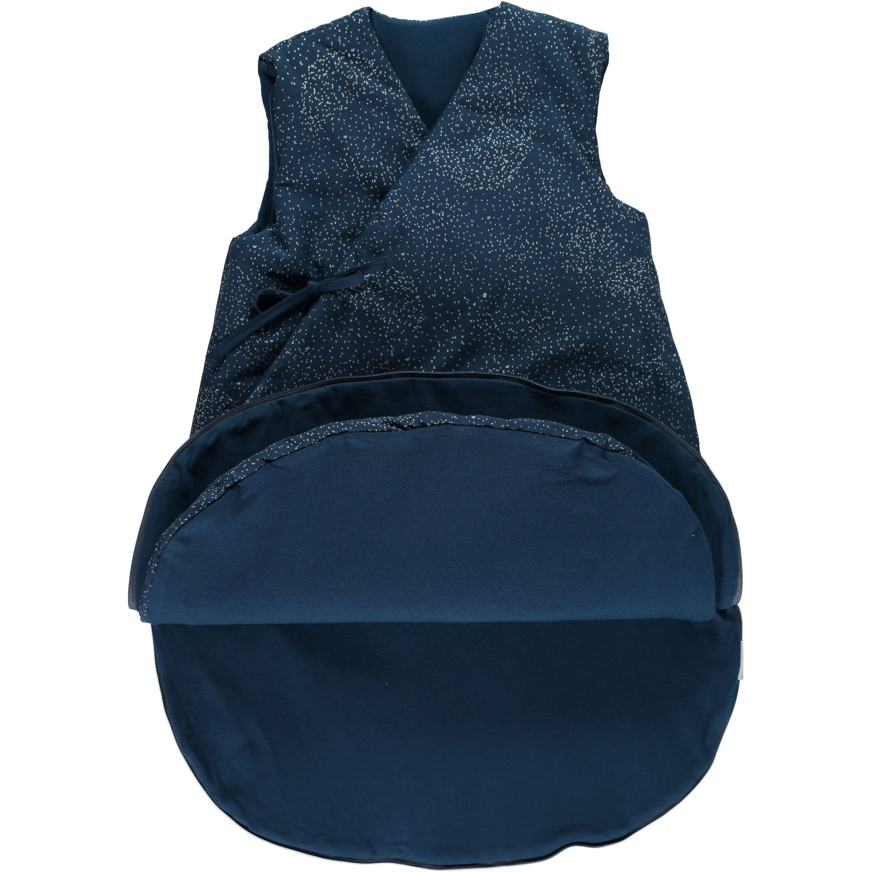 nobodinoz Sleeping Bag Cloud Gold Bubble/Night Blue