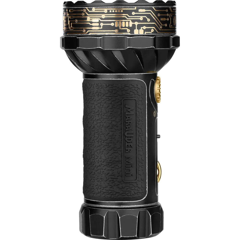 Olight Marauder Mini Powerful Led Flashlight Golden Black (Special Edition Case)