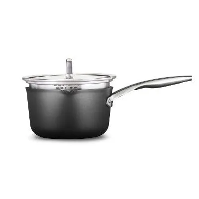 Open Box - Calphalon Premier Nonstick 3.5qt Space-Saving Sauce Pan with Lid