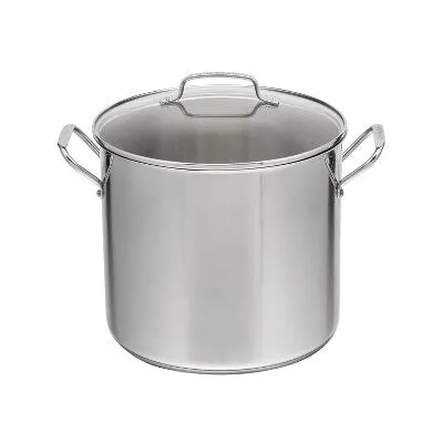 Open Box - Cuisinart 16qt Stainless Steel Stock Pot with Cover Silver