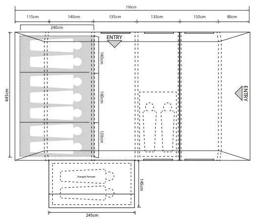 Outdoor Revolution Camp Star 700SE AIR Tent Package