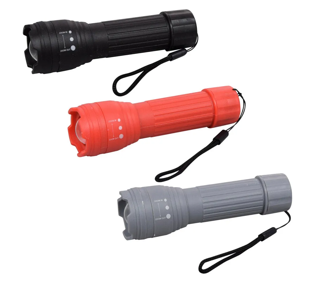 Plastic Flashlights with Adjustable Beams