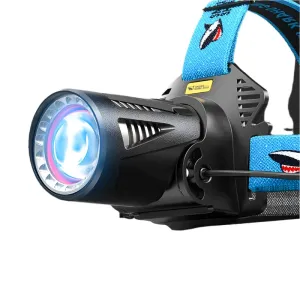 Smiling Shark TD2002 Hign Power Headlamp LED M77 10000LM Headlight Rechargeable Sensor Head Flashlight for Outdoor Hiking