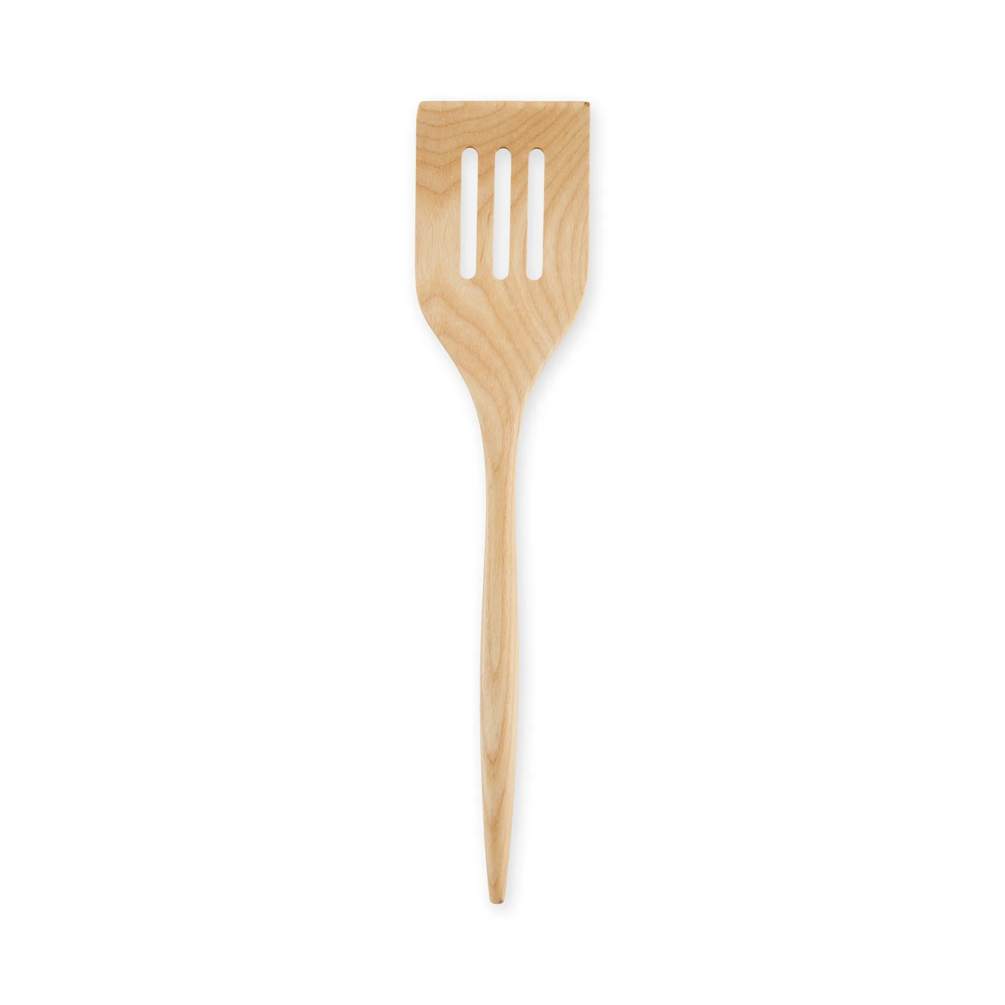 Spinning Wood Kitchen Utensil - Slotted Spatula