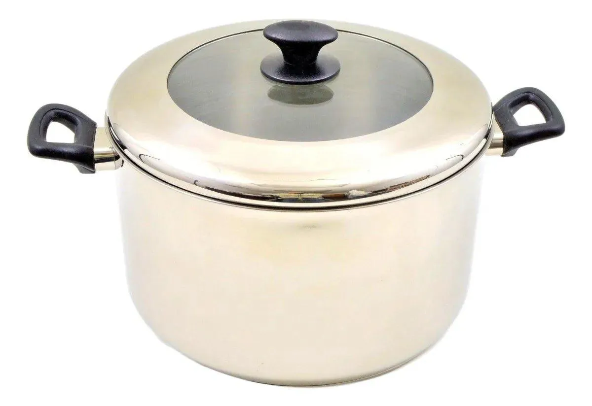 Stainless Steel Stock Pot with Glass Lid