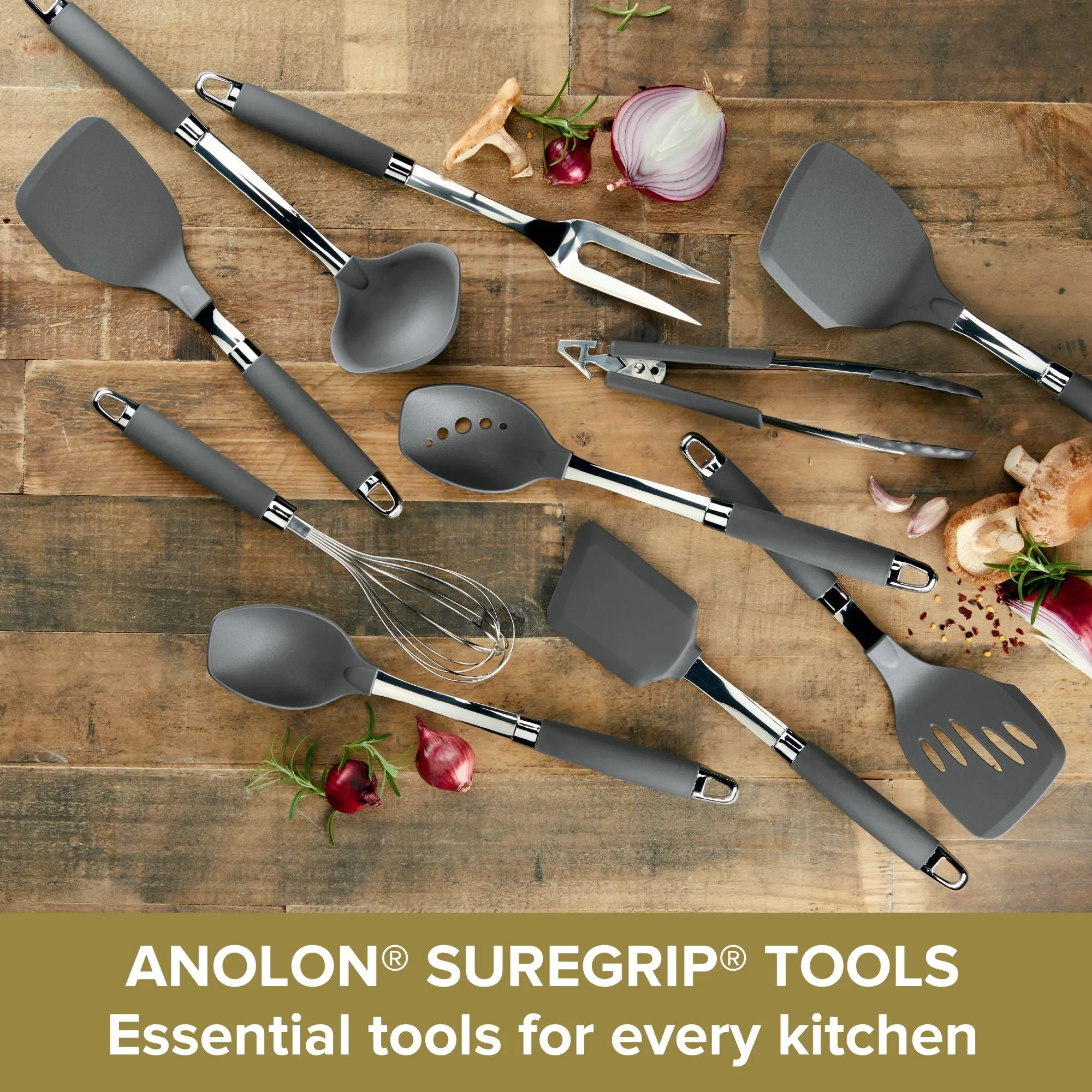 SureGrip 10-Piece Utensil Set