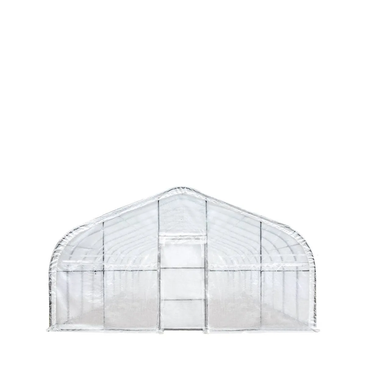 TMG Industrial 20’ x 50’ Tunnel Greenhouse Grow Tent w/12 Mil Ripstop Leno Mesh Cover, Cold Frame, Roll-up Windows, Peak Ceiling Roof, TMG-GH2050