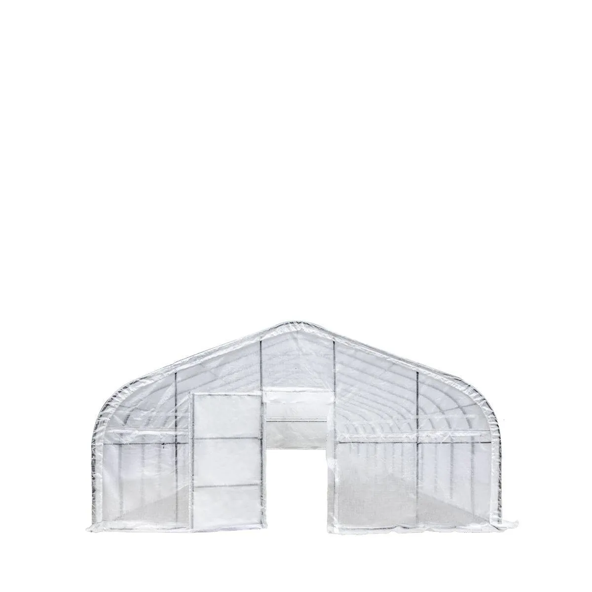 TMG Industrial 20’ x 60’ Tunnel Greenhouse Grow Tent w/12 Mil Ripstop Leno Mesh Cover, Cold Frame, Roll-up Windows, Peak Ceiling Roof, TMG-GH2060