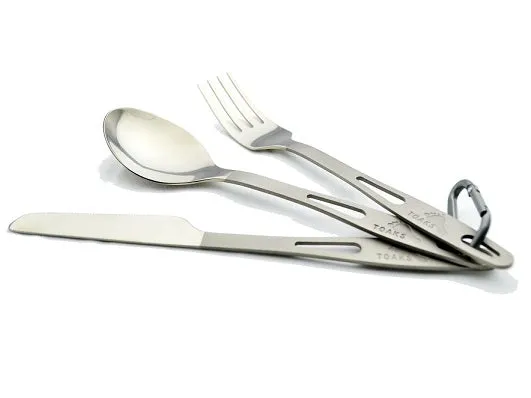 Toaks Titanium 3 Piece Cutlery Set