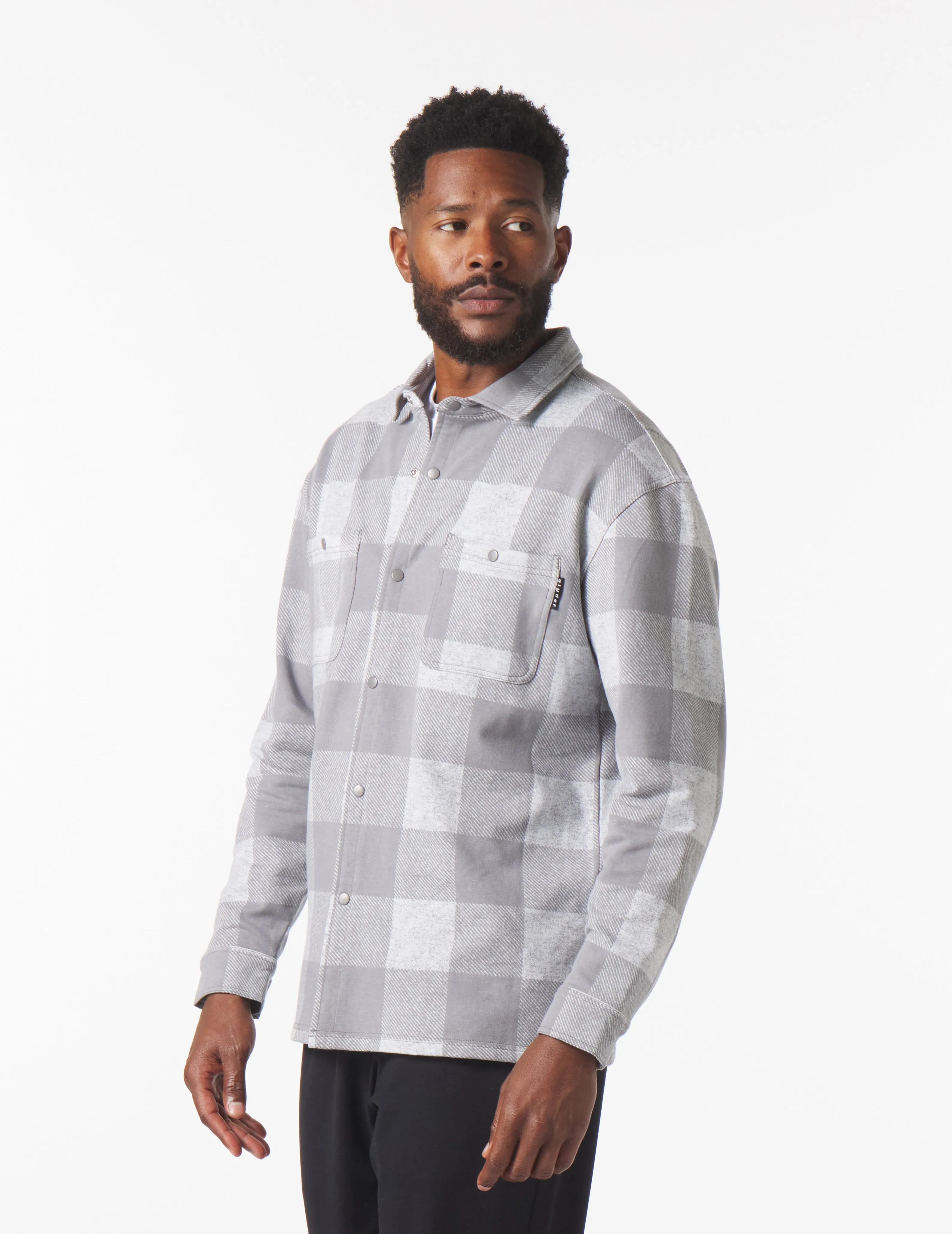 Trek Shirt: Ash Grey Plaid