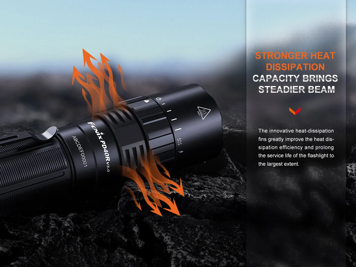 V3 Rechargeable Flashlight - PD40R