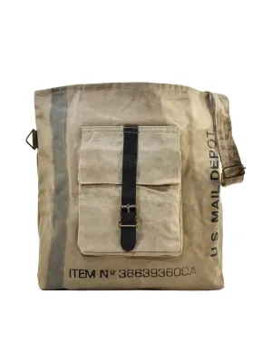 Vintage Addiction - Unisex Recycled Military Tent Crossbody