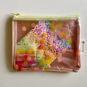 Wet Bag Small, Zippered Pouch, Square Purse - ex inflatables - variety of colours