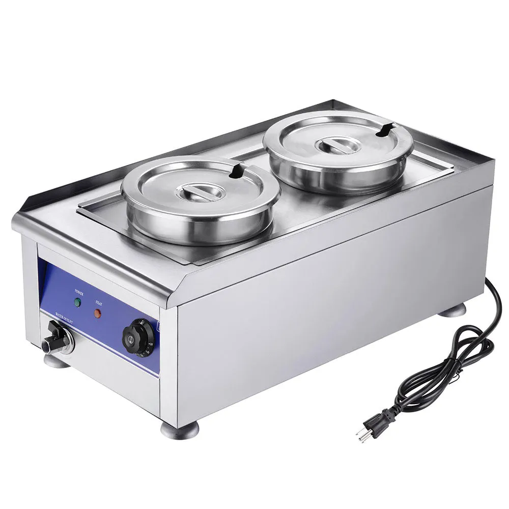 Yescom Food Warmer Water Bath Steam Table Stainless Steel